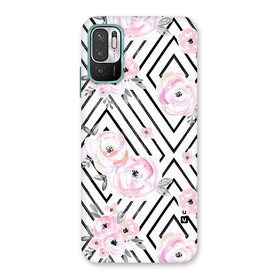 Light Pastel Flowers Design Back Case for Redmi Note 10T 5G