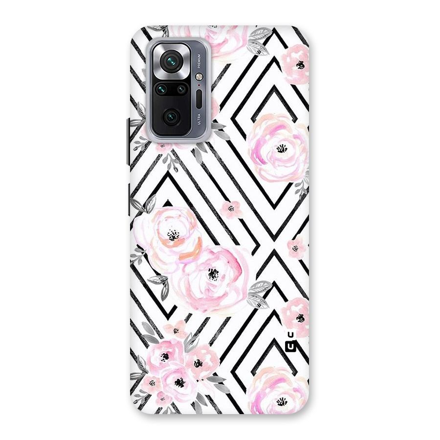 Light Pastel Flowers Design Back Case for Redmi Note 10 Pro