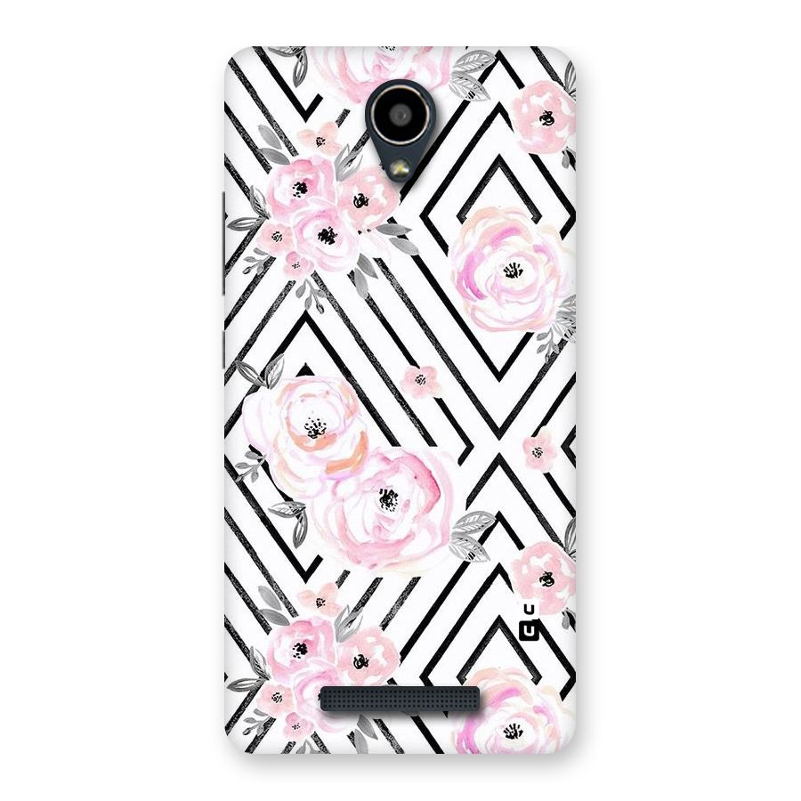 Light Pastel Flowers Design Back Case for Redmi Note 2