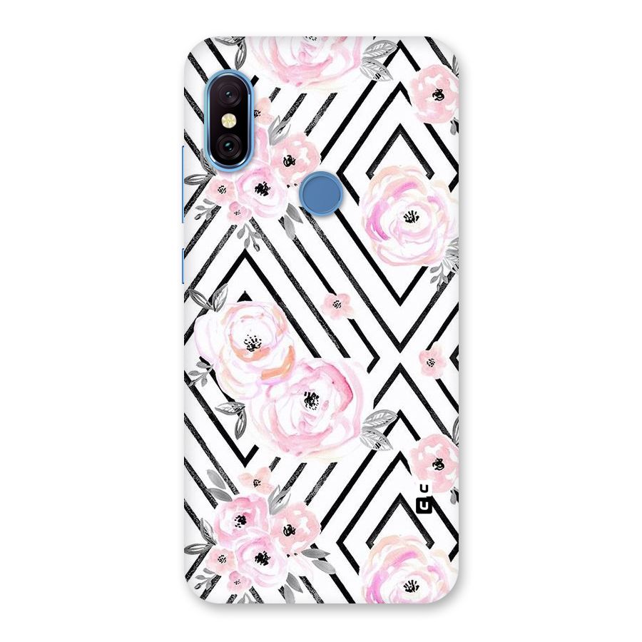 Light Pastel Flowers Design Back Case for Redmi Note 6 Pro