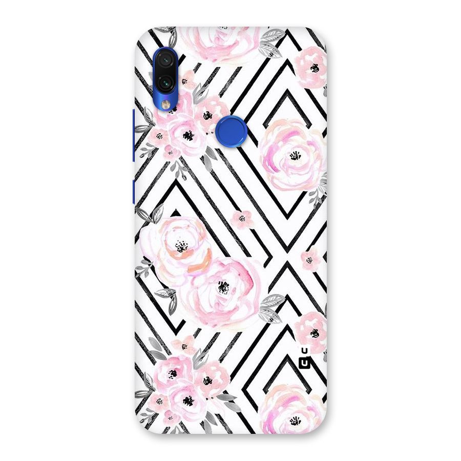 Light Pastel Flowers Design Back Case for Redmi Note 7S