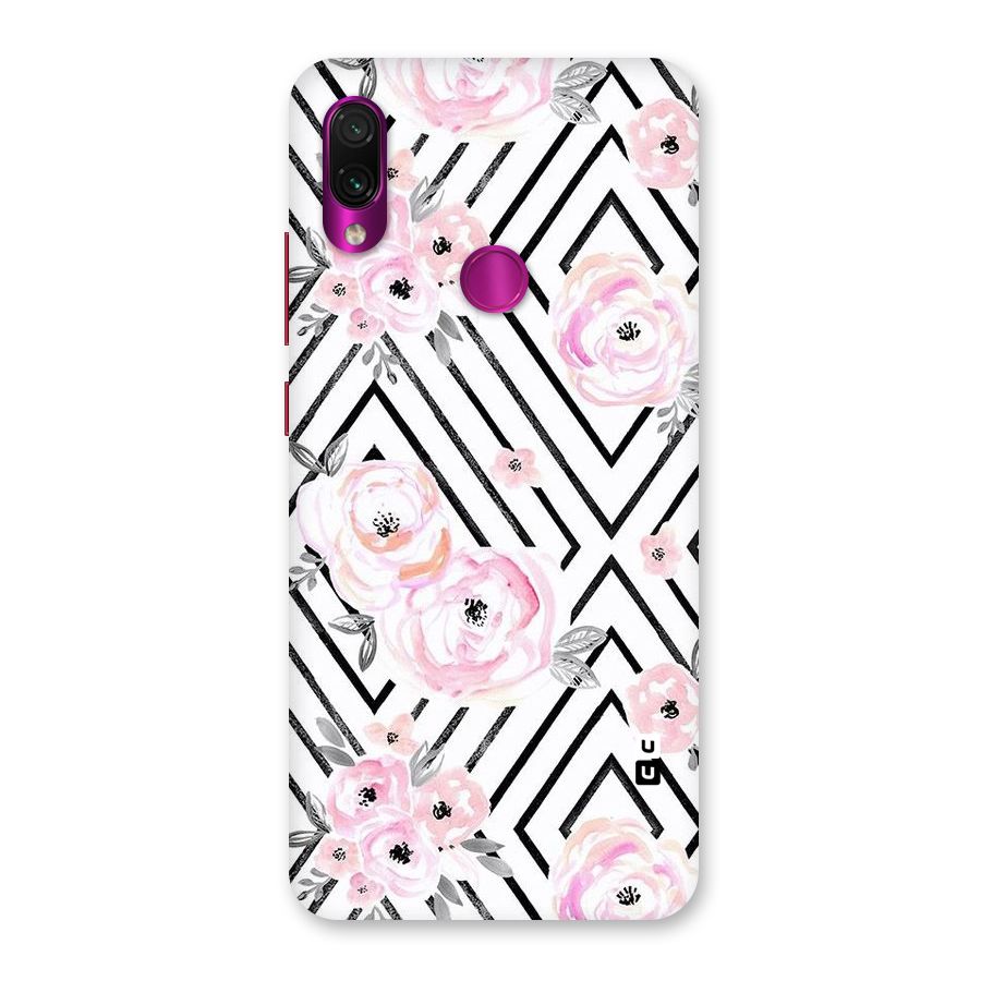 Light Pastel Flowers Design Back Case for Redmi Note 7 Pro