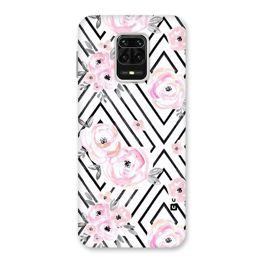 Light Pastel Flowers Design Back Case for Redmi Note 9 Pro