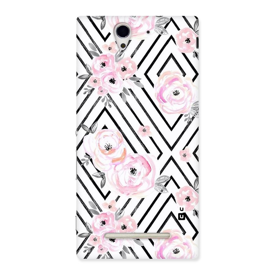 Light Pastel Flowers Design Back Case for Sony Xperia C3