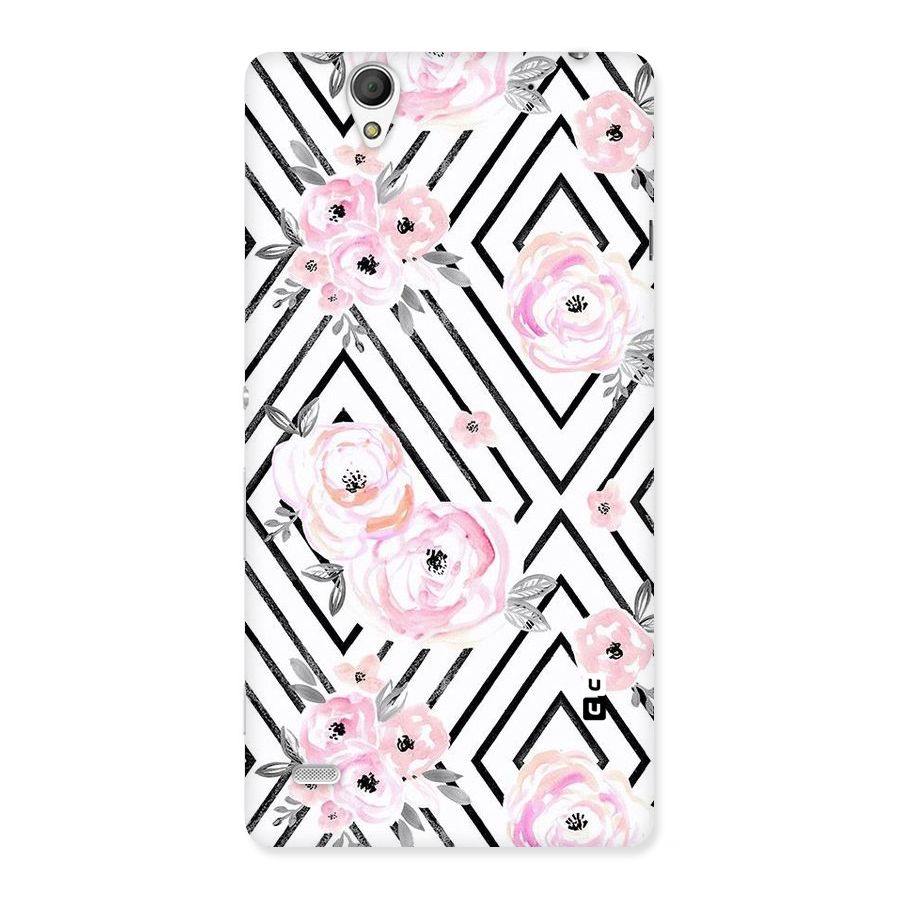 Light Pastel Flowers Design Back Case for Sony Xperia C4