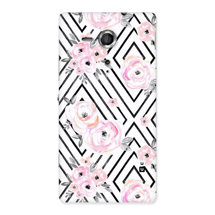 Light Pastel Flowers Design Back Case for Sony Xperia SP