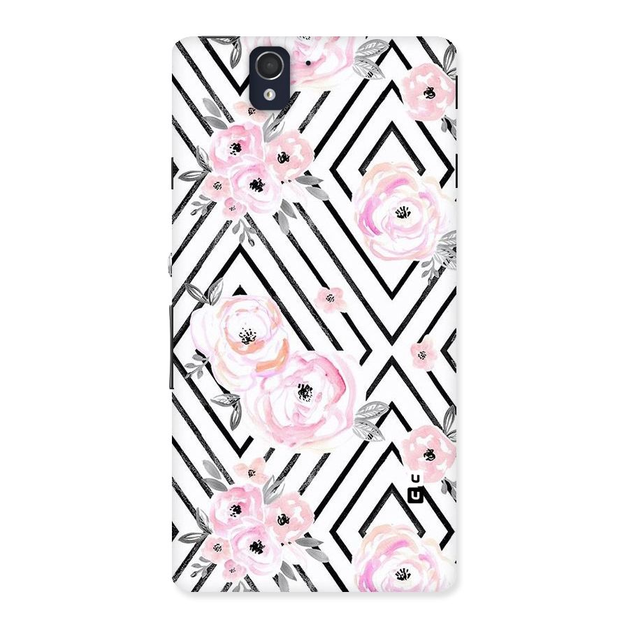 Light Pastel Flowers Design Back Case for Sony Xperia Z