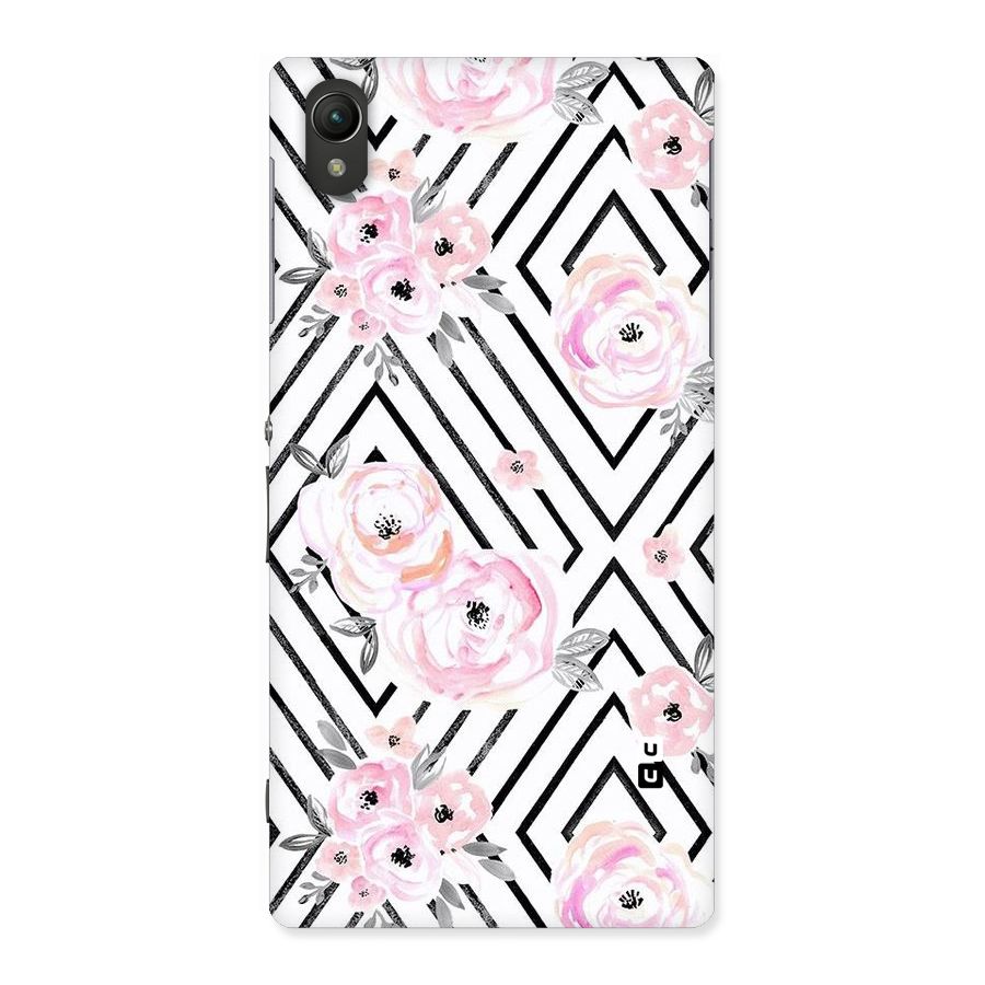 Light Pastel Flowers Design Back Case for Sony Xperia Z1