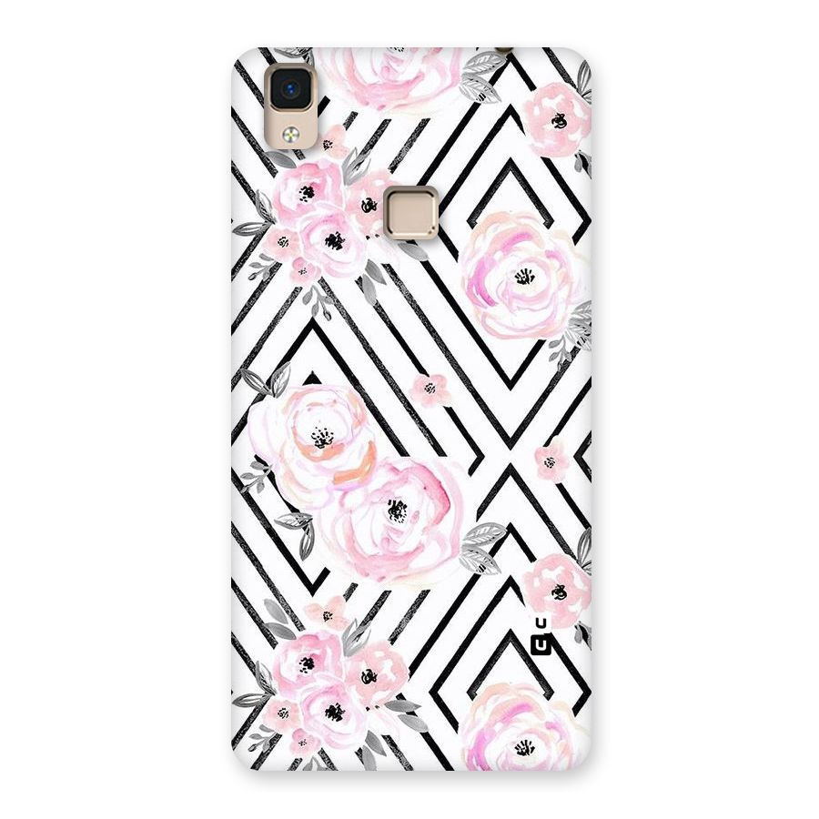 Light Pastel Flowers Design Back Case for V3 Max