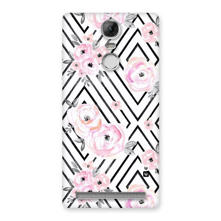 Light Pastel Flowers Design Back Case for Vibe K5 Note