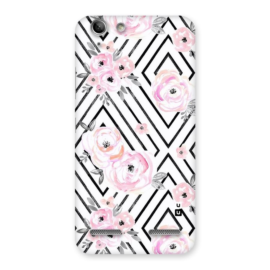 Light Pastel Flowers Design Back Case for Vibe K5 Plus