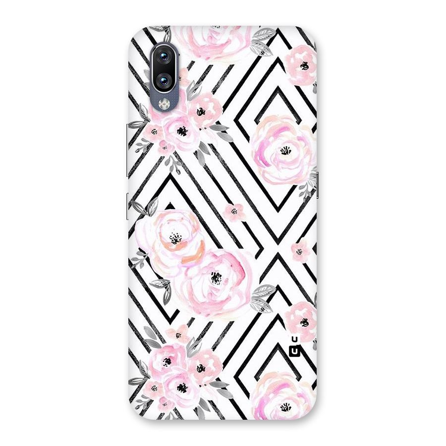 Light Pastel Flowers Design Back Case for Vivo NEX