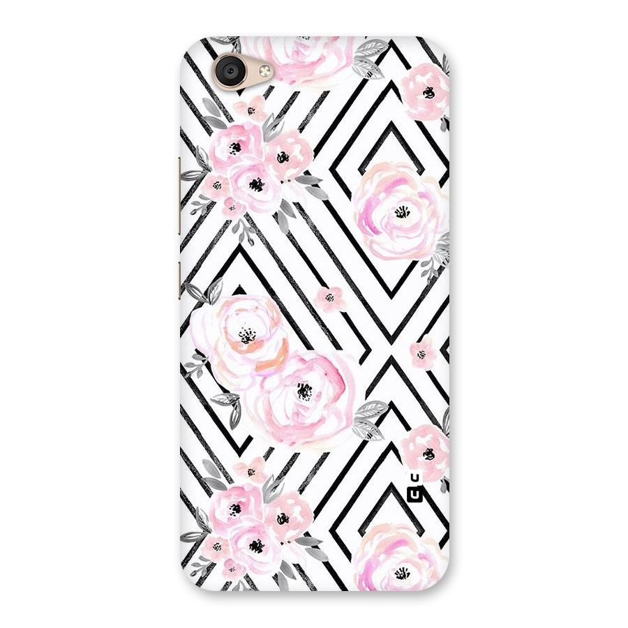Light Pastel Flowers Design Back Case for Vivo V5 Plus