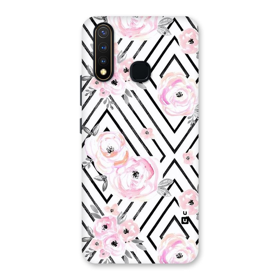 Light Pastel Flowers Design Back Case for Vivo Y19