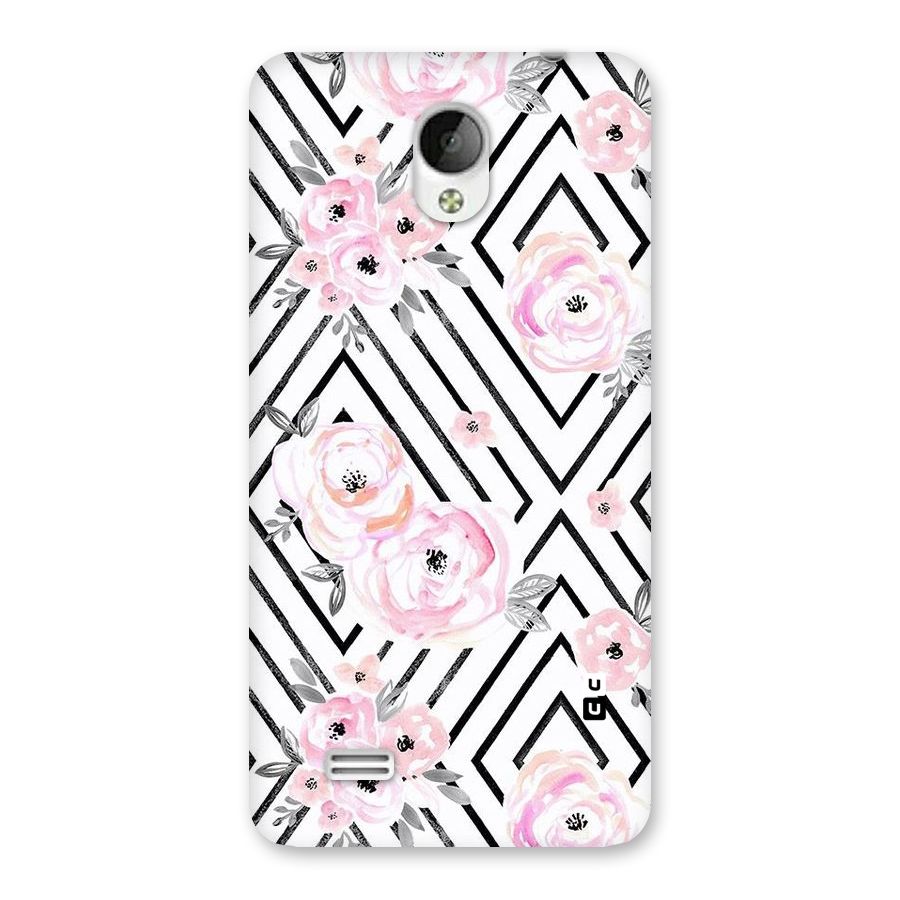 Light Pastel Flowers Design Back Case for Vivo Y21