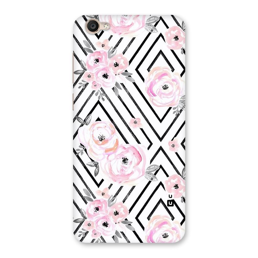 Light Pastel Flowers Design Back Case for Vivo Y55s