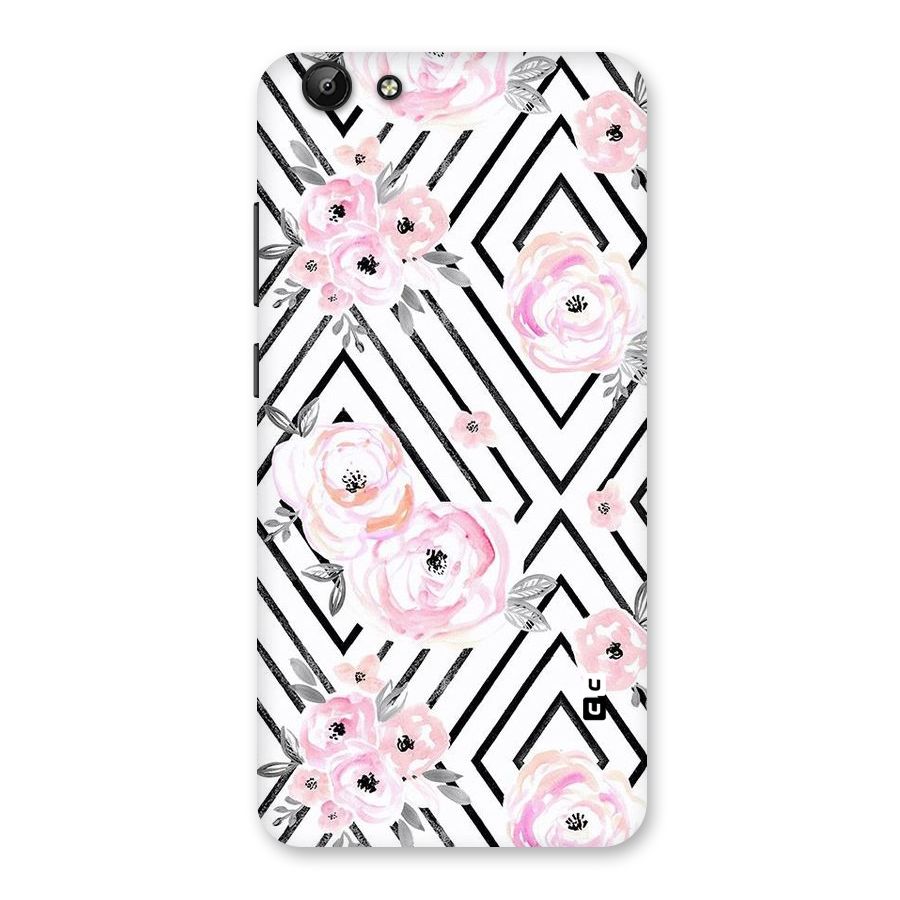 Light Pastel Flowers Design Back Case for Vivo Y69