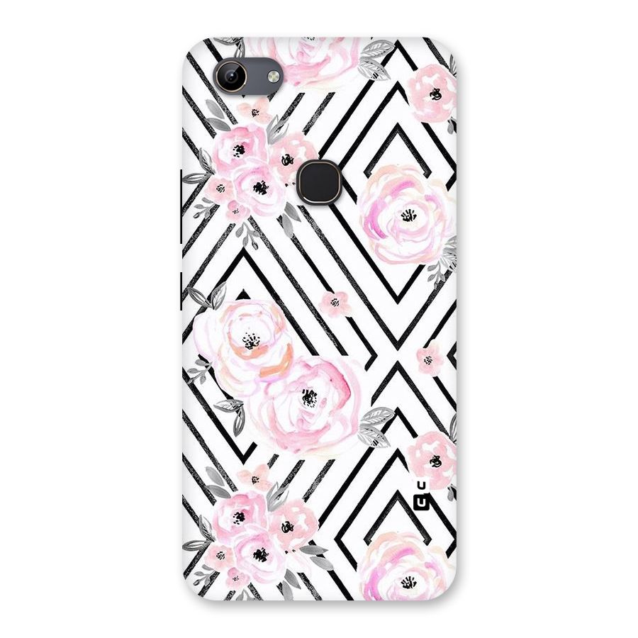 Light Pastel Flowers Design Back Case for Vivo Y81