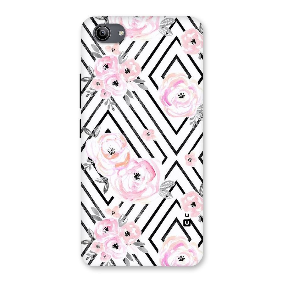 Light Pastel Flowers Design Back Case for Vivo Y81i