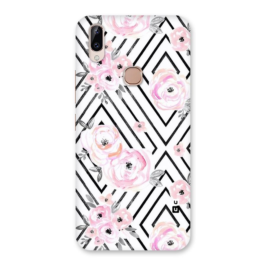 Light Pastel Flowers Design Back Case for Vivo Y83 Pro