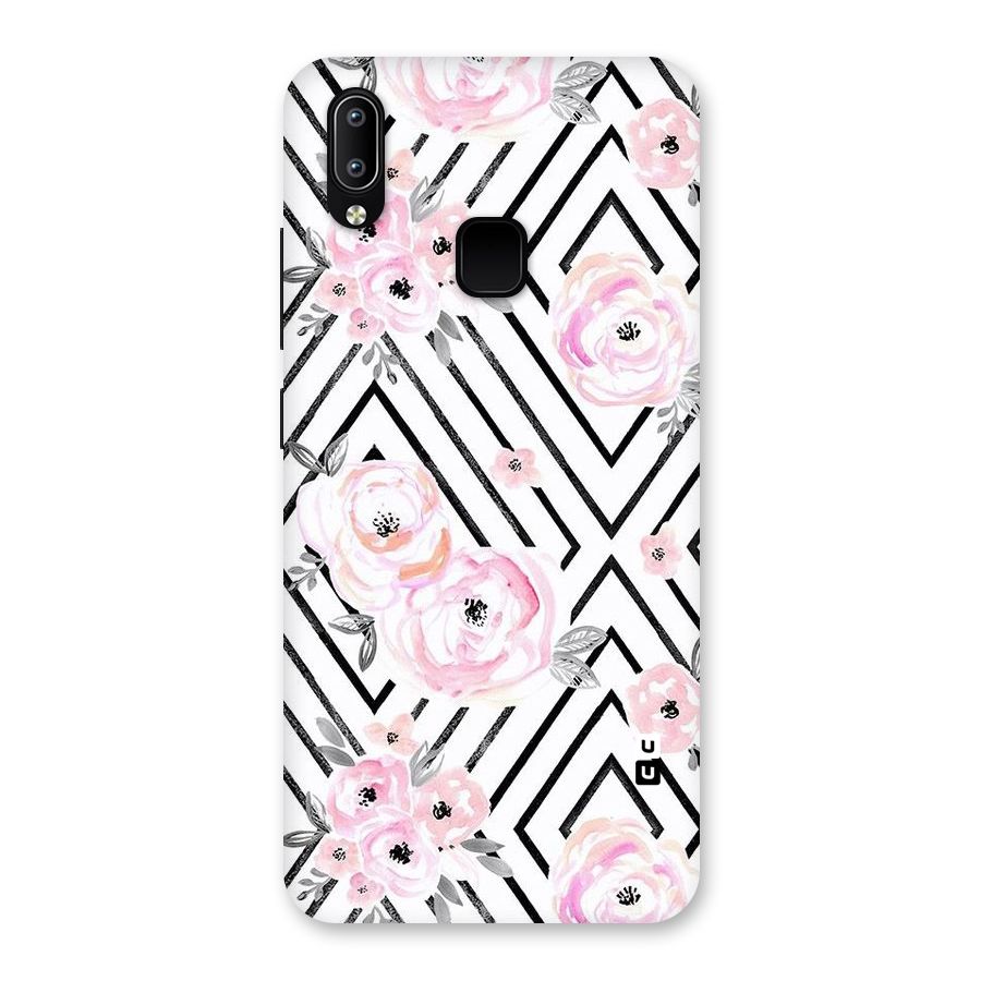 Light Pastel Flowers Design Back Case for Vivo Y93