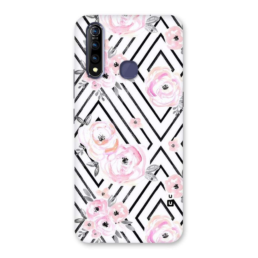 Light Pastel Flowers Design Back Case for Vivo Z1 Pro