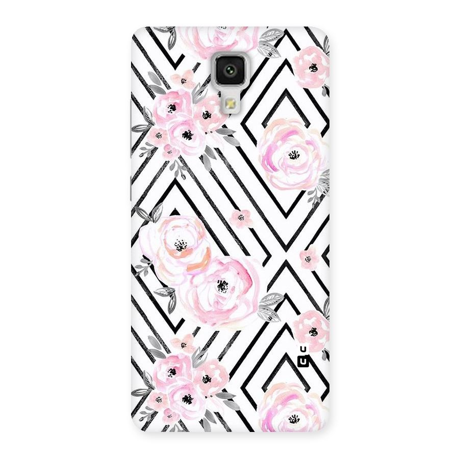 Light Pastel Flowers Design Back Case for Xiaomi Mi 4