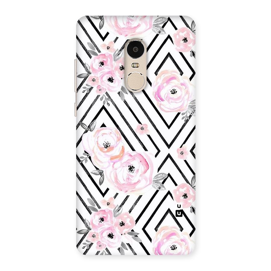 Light Pastel Flowers Design Back Case for Xiaomi Redmi Note 4