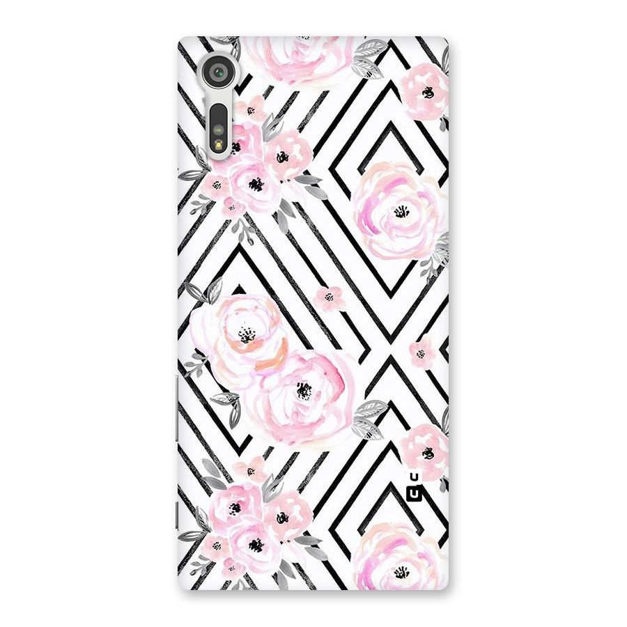 Light Pastel Flowers Design Back Case for Xperia XZ