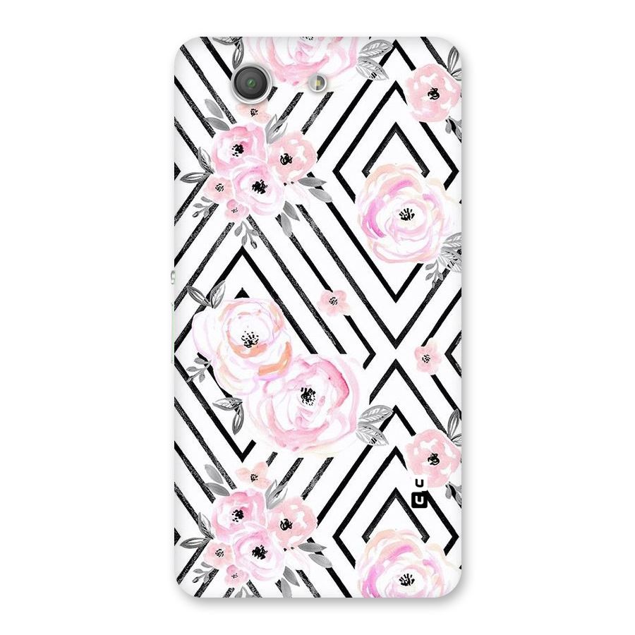 Light Pastel Flowers Design Back Case for Xperia Z3 Compact