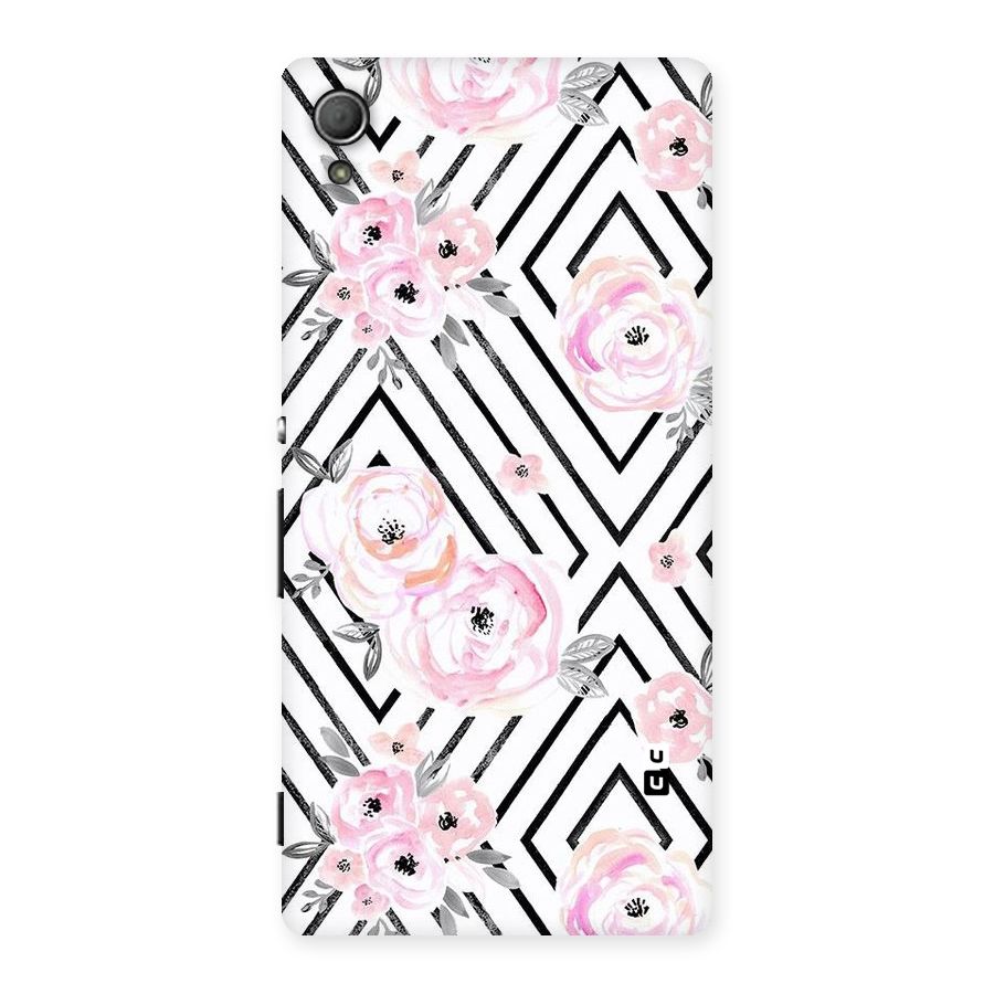Light Pastel Flowers Design Back Case for Xperia Z4