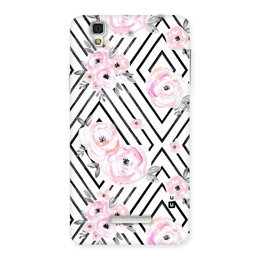 Light Pastel Flowers Design Back Case for Yu Yureka