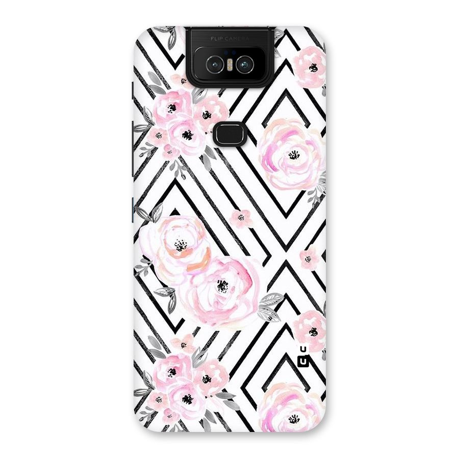 Light Pastel Flowers Design Back Case for Zenfone 6z