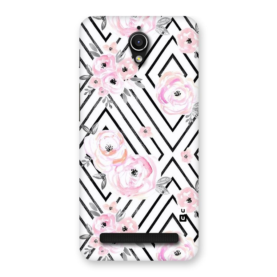 Light Pastel Flowers Design Back Case for Zenfone Go