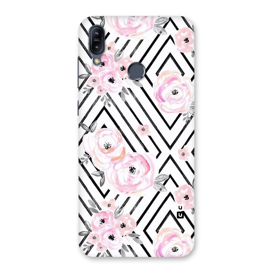 Light Pastel Flowers Design Back Case for Zenfone Max M2