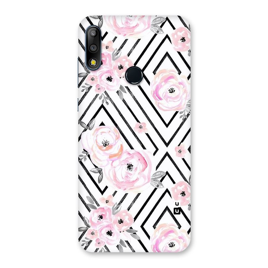 Light Pastel Flowers Design Back Case for Zenfone Max Pro M2