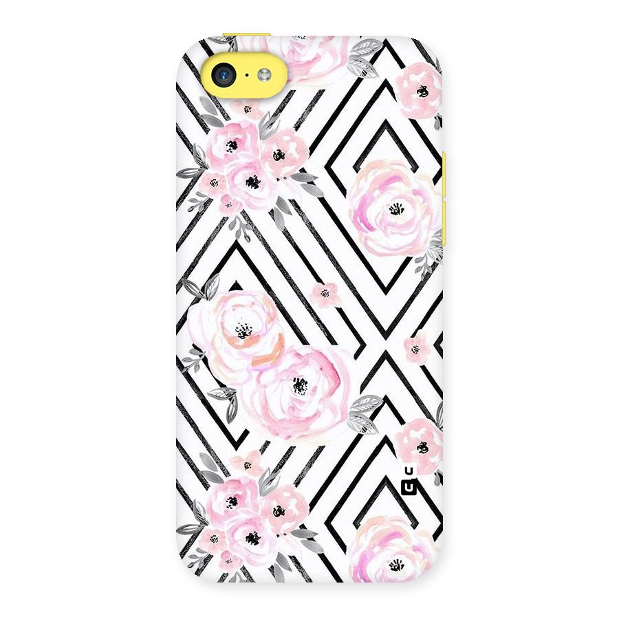 Light Pastel Flowers Design Back Case for iPhone 5C