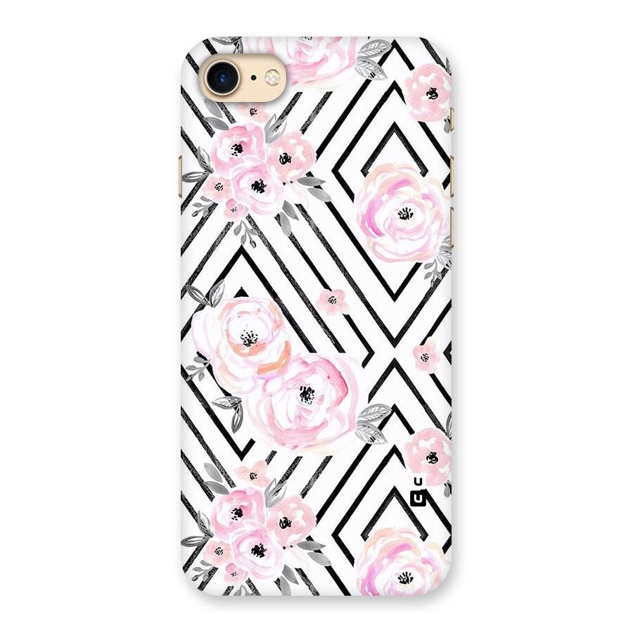Light Pastel Flowers Design Back Case for iPhone 7