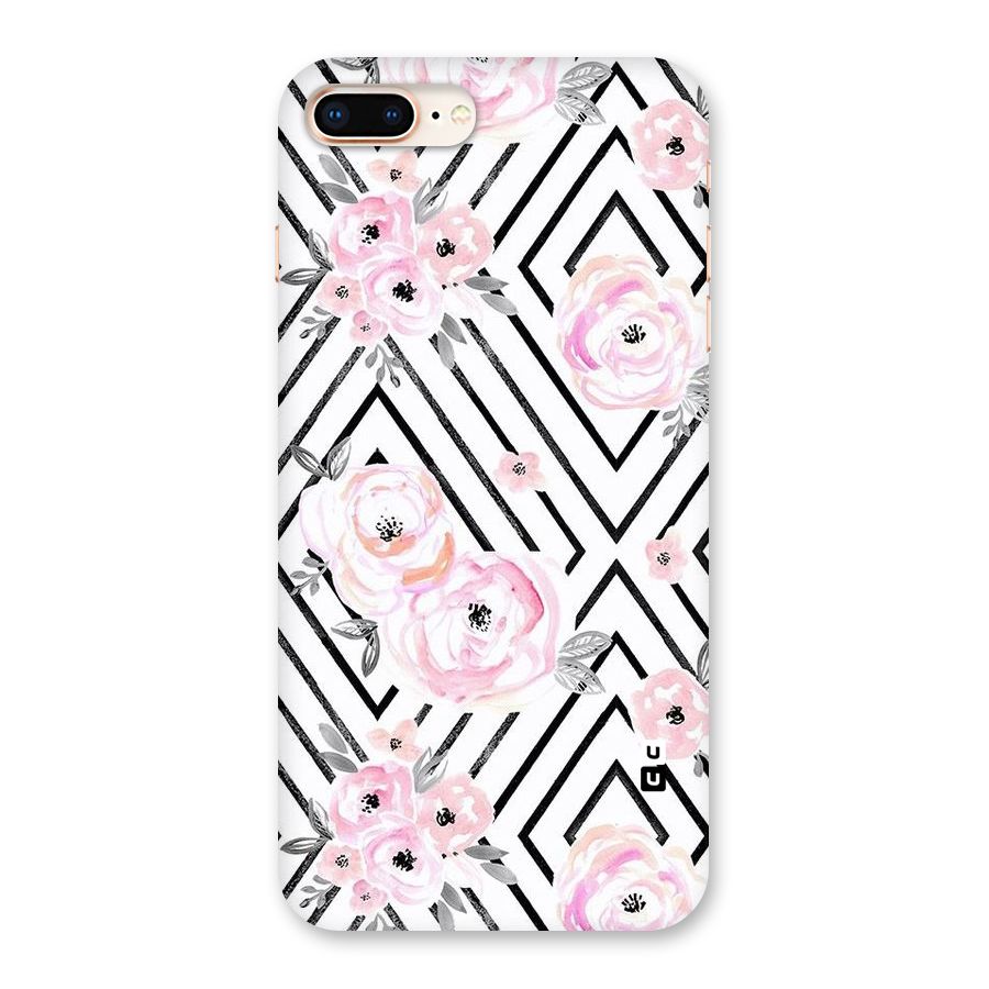 Light Pastel Flowers Design Back Case for iPhone 8 Plus