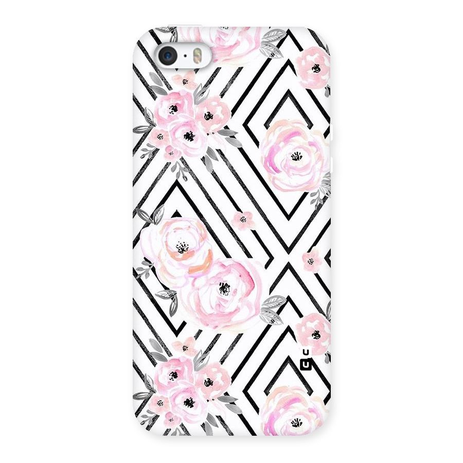 Light Pastel Flowers Design Back Case for iPhone SE