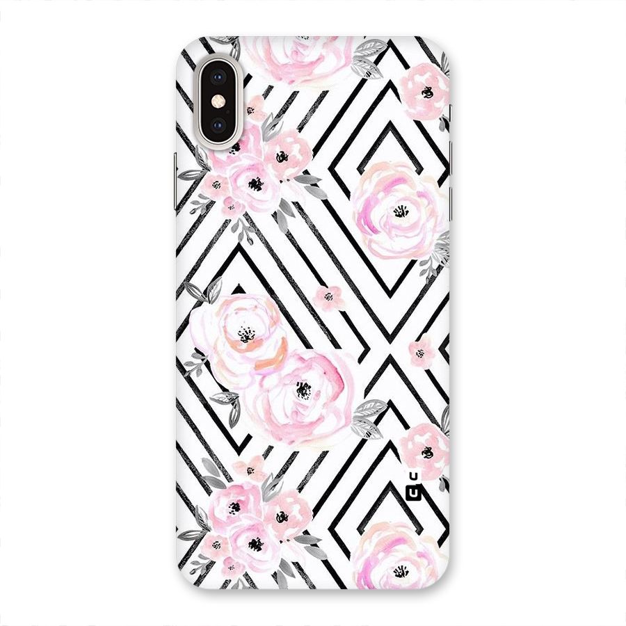 Light Pastel Flowers Design Back Case for iPhone XS Max