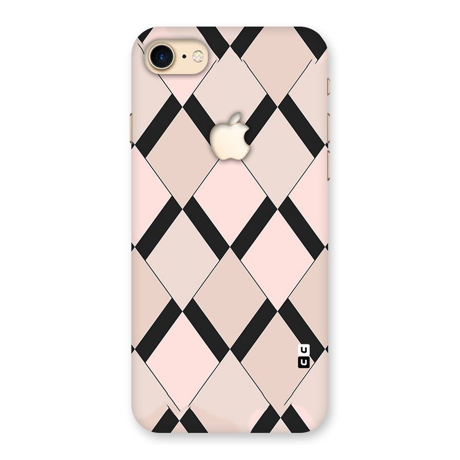 Light Pink Back Case for iPhone 7 Apple Cut