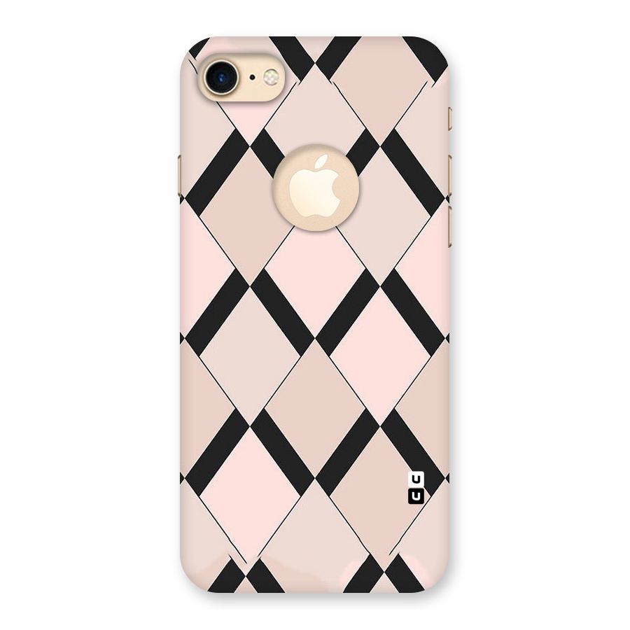 Light Pink Back Case for iPhone 7 Logo Cut