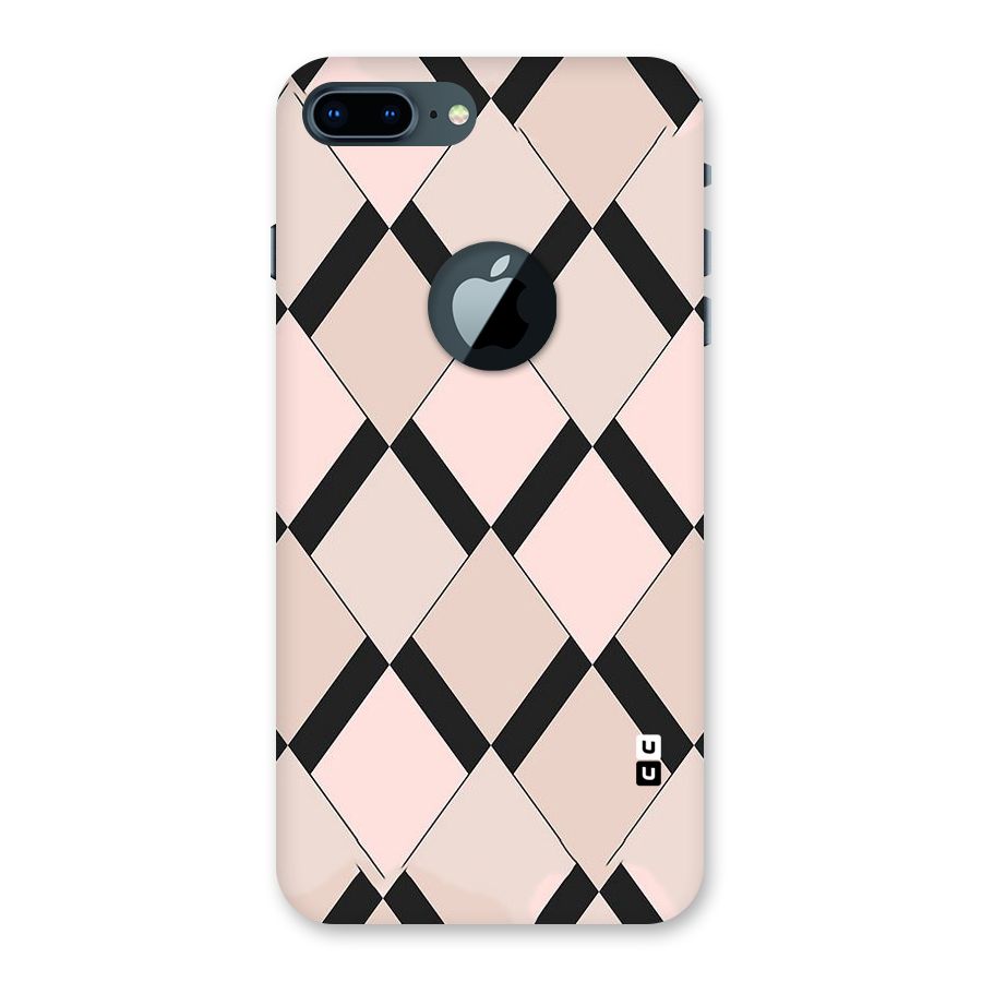 Light Pink Back Case for iPhone 7 Plus Logo Cut
