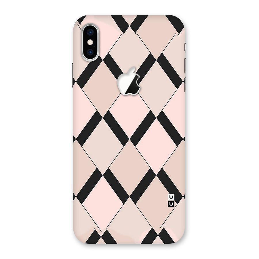 Light Pink Back Case for iPhone XS Max Apple Cut