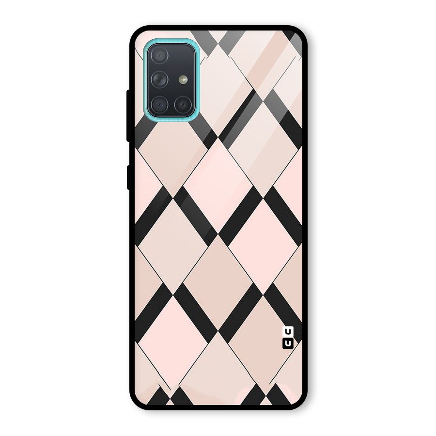 Light Pink Glass Back Case for Galaxy A71