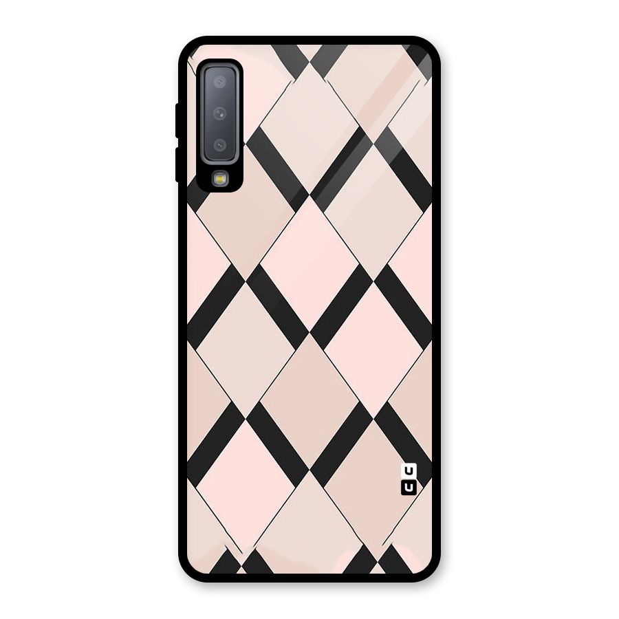 Light Pink Glass Back Case for Galaxy A7 (2018)