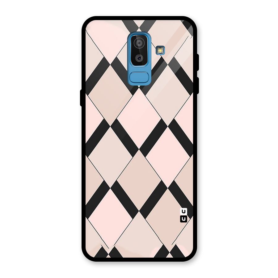 Light Pink Glass Back Case for Galaxy J8