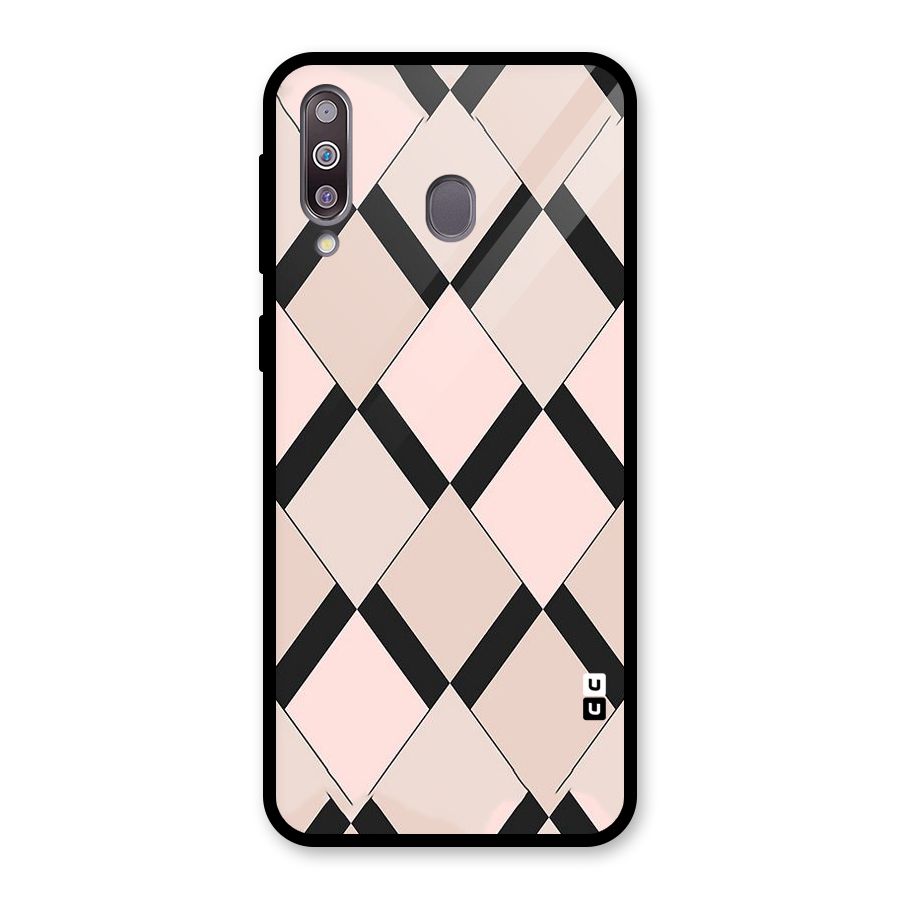 Light Pink Glass Back Case for Galaxy M30