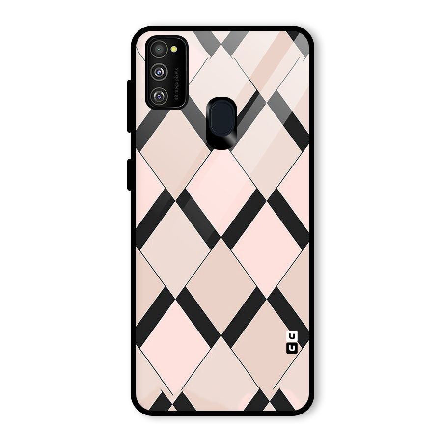 Light Pink Glass Back Case for Galaxy M30s